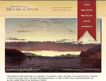 Tablet Screenshot of instituteforhistoricalstudy.org